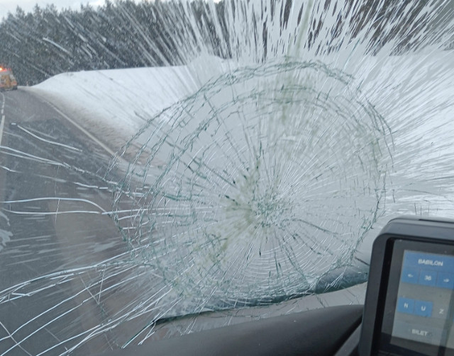 Rzucał jogurtami w jadące auta. Ponad 10 tysięcy złotych strat