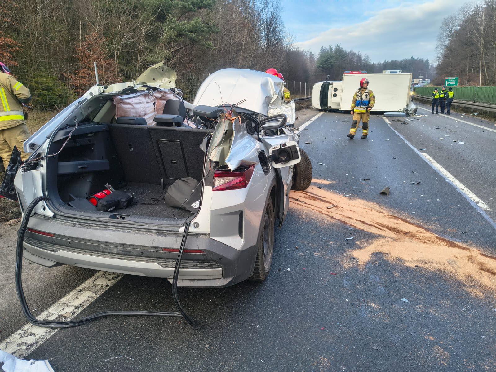 Wypadek na Obwodnicy Trójmiasta! Zderzyły się trzy pojazdy