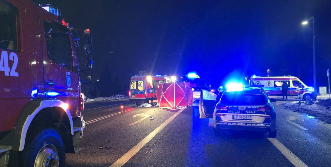 Tragedia na DK91. Pieszy zginął na pasach