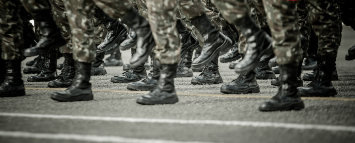 Utrudnienia w rejonie Szpęgawska. Marsz kondycyjny wojskowych