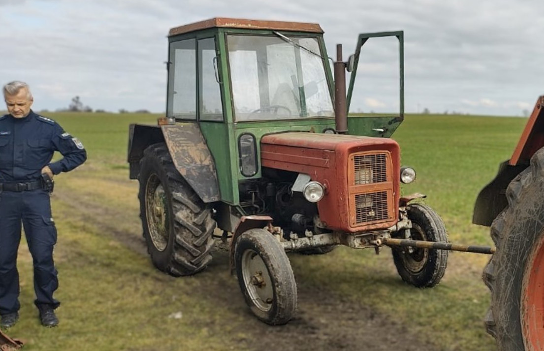 Zgłosiła kradzież ciągnika. Podejrzewała o kradzież syna