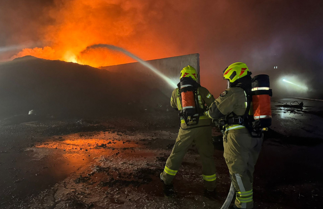Wielki pożar opon w Rożentalu. Ponad 100 strażaków w akcji