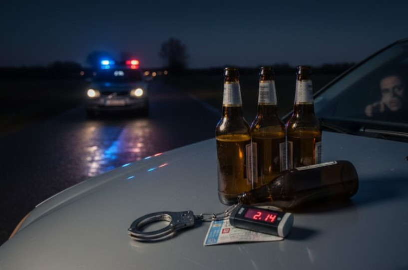 Nie miała prawa jazdy, miała za to 2 promile