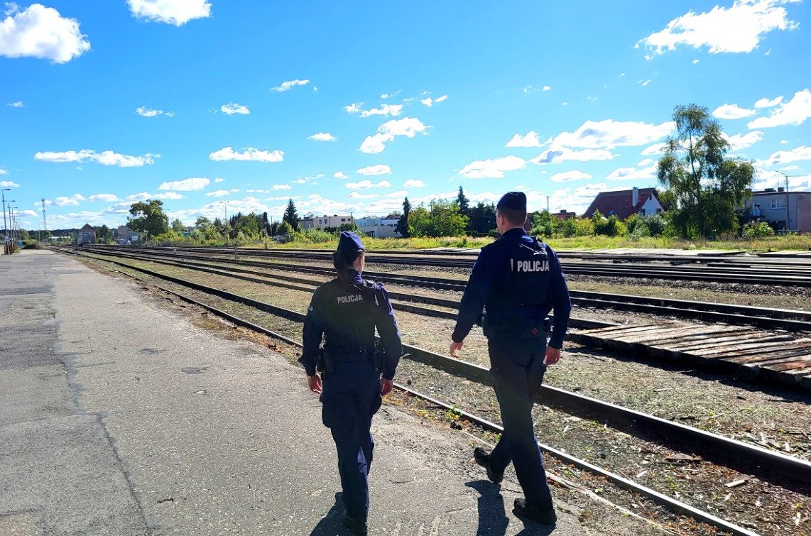 Policja na torach i dworcach. Tuchola wzięła udział w międzynarodowej akcji