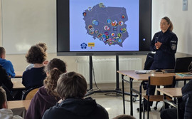 Prawdziwy kibic nie szuka przemocy. Policyjna lekcja w Centrum Kształcenia Zawodowego