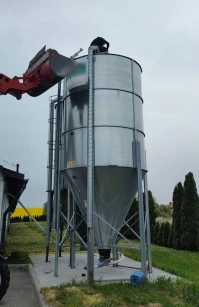 46-latek zatrzymany. Wszedł na silos myśląc, że uniknie kary