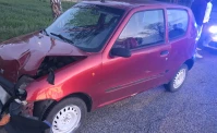 Pijany kierowca bez prawa jazdy zderzył się z ciężarówką