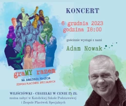 Adam Nowak gwiazdą koncert na 70-lecie Zespołu Placówek Specjalnych 