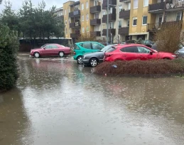 'Zalane ulice i podtopione budynki'. Ponad 70 interwencji strażaków w powiecie wejherowskim