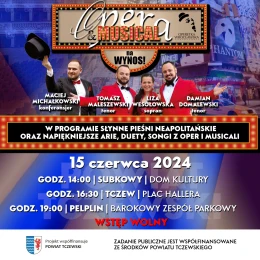 'Opera&Musical na wynos'. Gdzie odbędą się koncerty?
