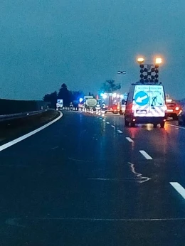 Uwaga! Zablokowana autostrada na A1 