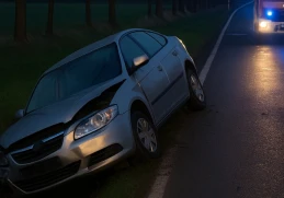 Groźny wypadek w powiecie chojnickim. Dwa rozbite auta, trzech szczęśliwców