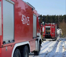 Pożar budynku gospodarczego. Akcja strażaków w gminie Gniew!