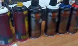 Policyjny pościg za nastolatkiem w Sopocie. Malował graffiti. W plecaku miał nie tylko puszki z farbą 