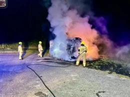 Pożar w Gniewie! Na miejscu działały 2 zastępy OSP