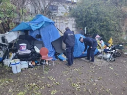 Kryzys bezdomności, a niskie temperatury. Sprawdzali miejsca pobytu potrzebujących osób