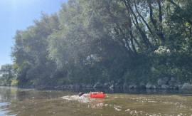 Podróżnik roku National Geographic zbliża się do Kociewia. Płynie wpław przez całą Wisłę
