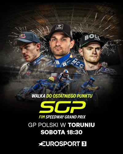 Wielki finał Speedway Grand Prix i wiele więcej sportowych emocji w Eurosporcie 3 i Eurosporcie 4