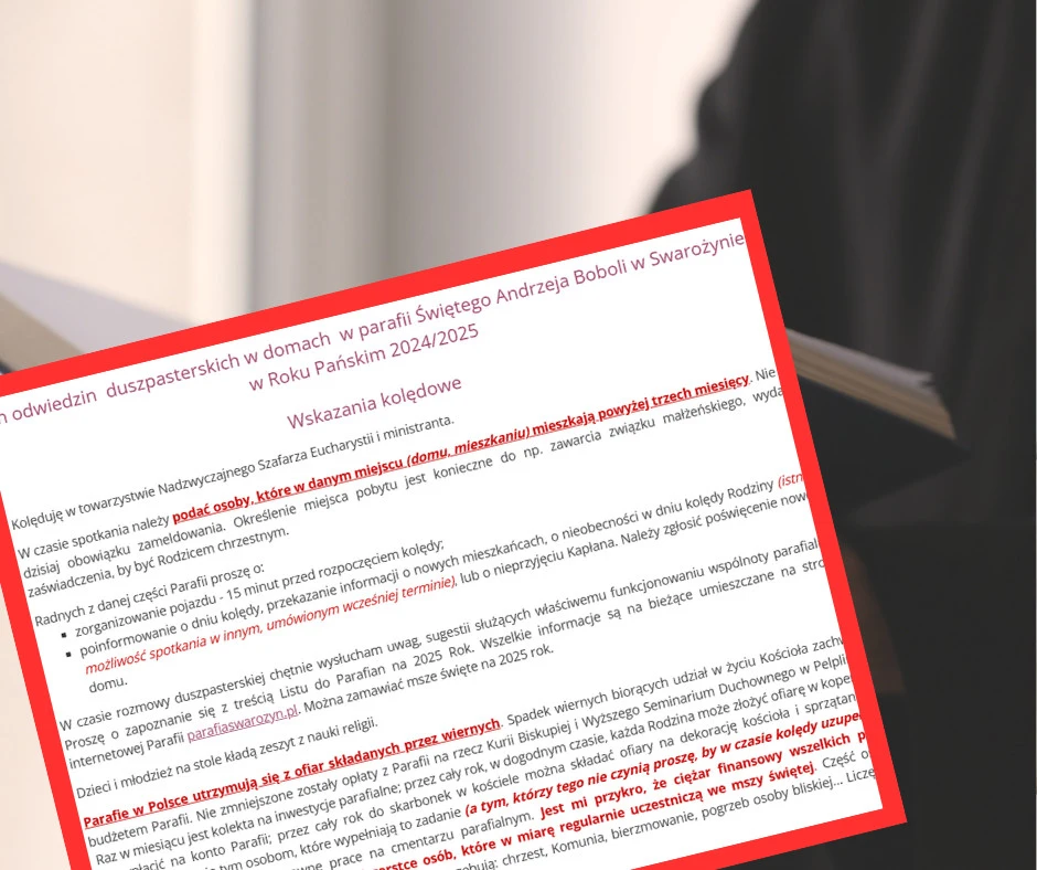 fot. Canva ./ zdjęcie poglądowe. fot. zrzut ekranu Parafia pw. św. Andrzeja Boboli w Swarożynie