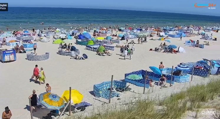 źródło: kadr z kamery plaża Dębki/Nadmorski24.pl