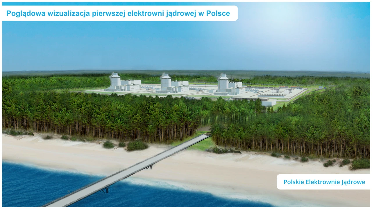 Wizualizacja elektrowni jądrowej w gminie Choczewo/mat. PEJ