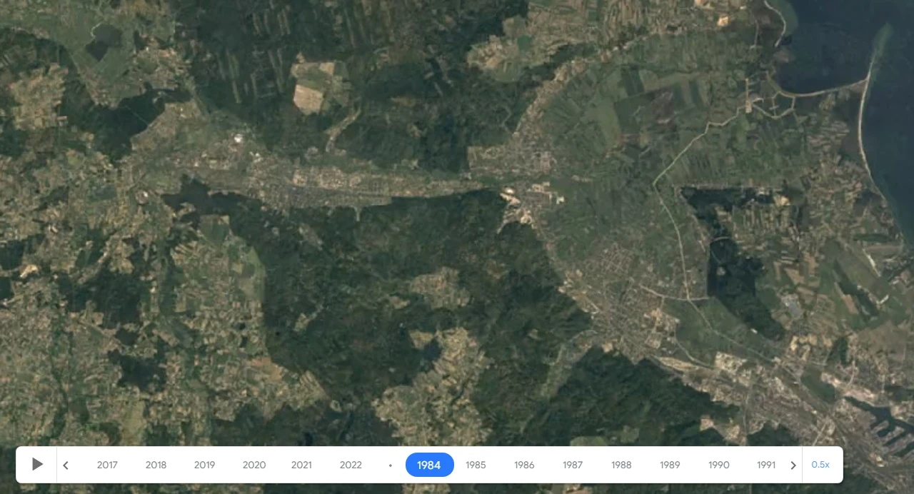 1984/Timelaps Google Earth