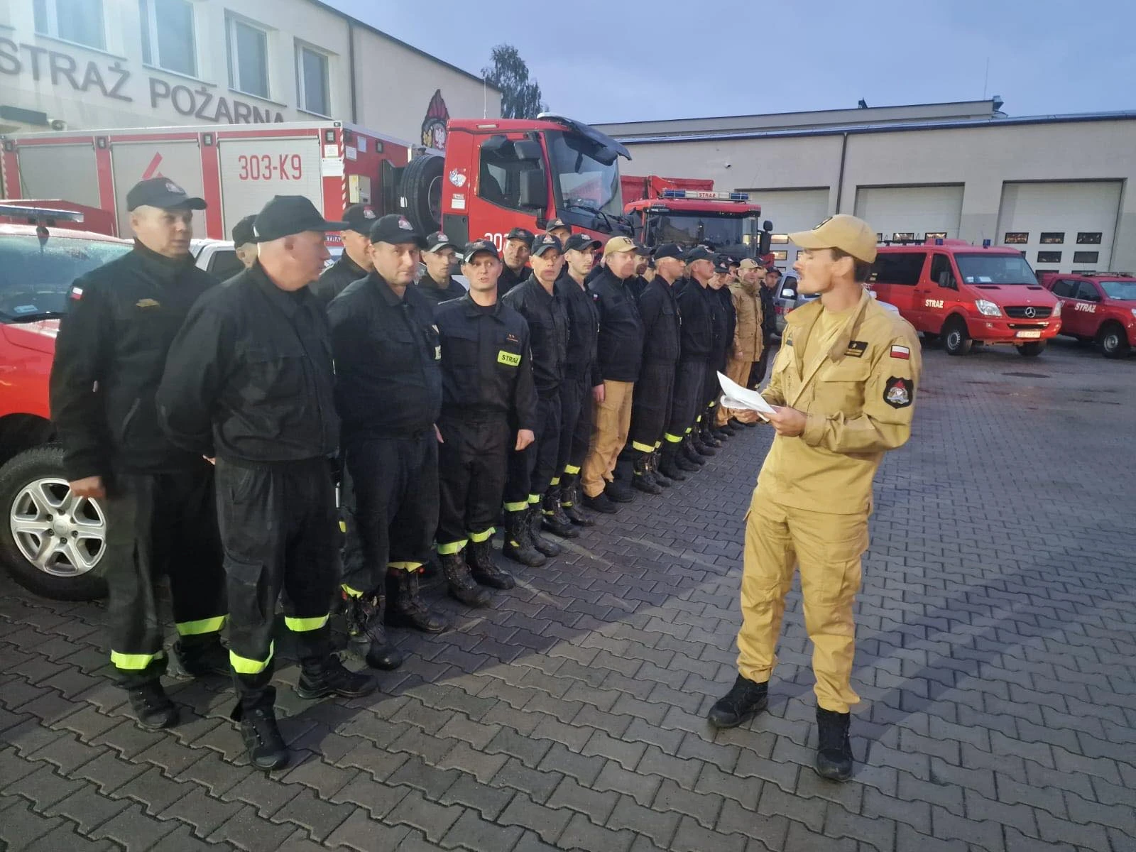 fot. kpt. Michał Myrda. Strażacy z Tczewa wyjechali, aby wesprzeć działania przeciwpowodziowe na południu kraju