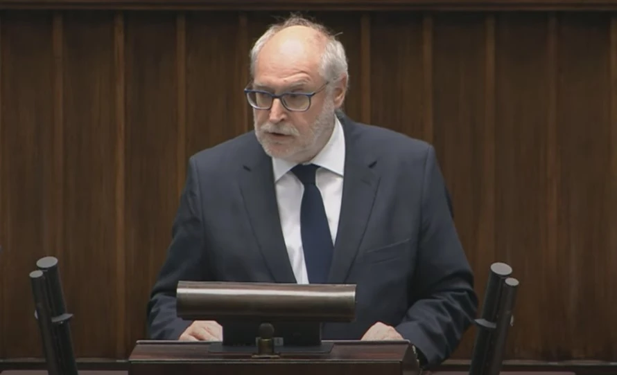 Pełnomocnik rządu ds. strategicznej infrastruktury energetycznej, Maciej Bando/źródło: Youtube/kanał Sejm RP