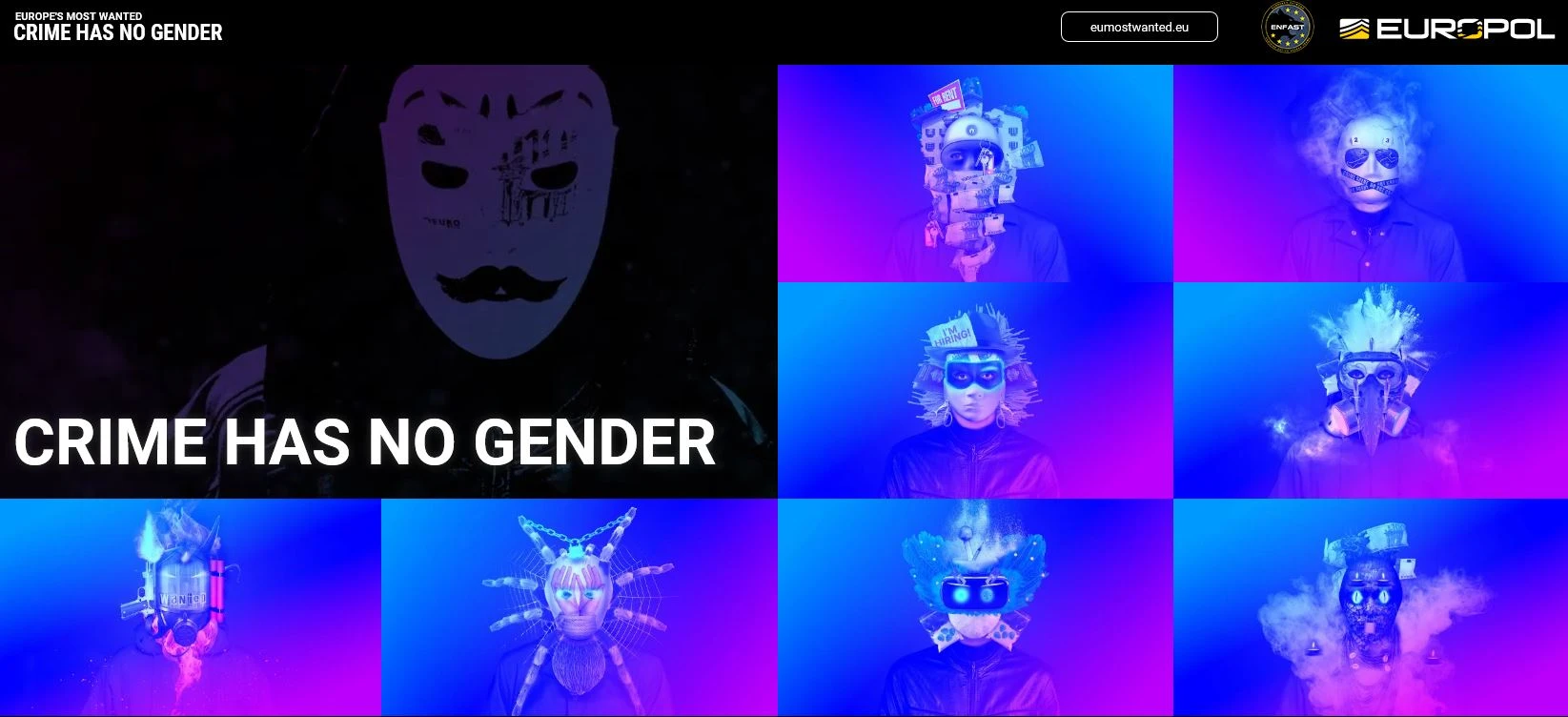Screen: eumostwanted.eu/crimehasnogender