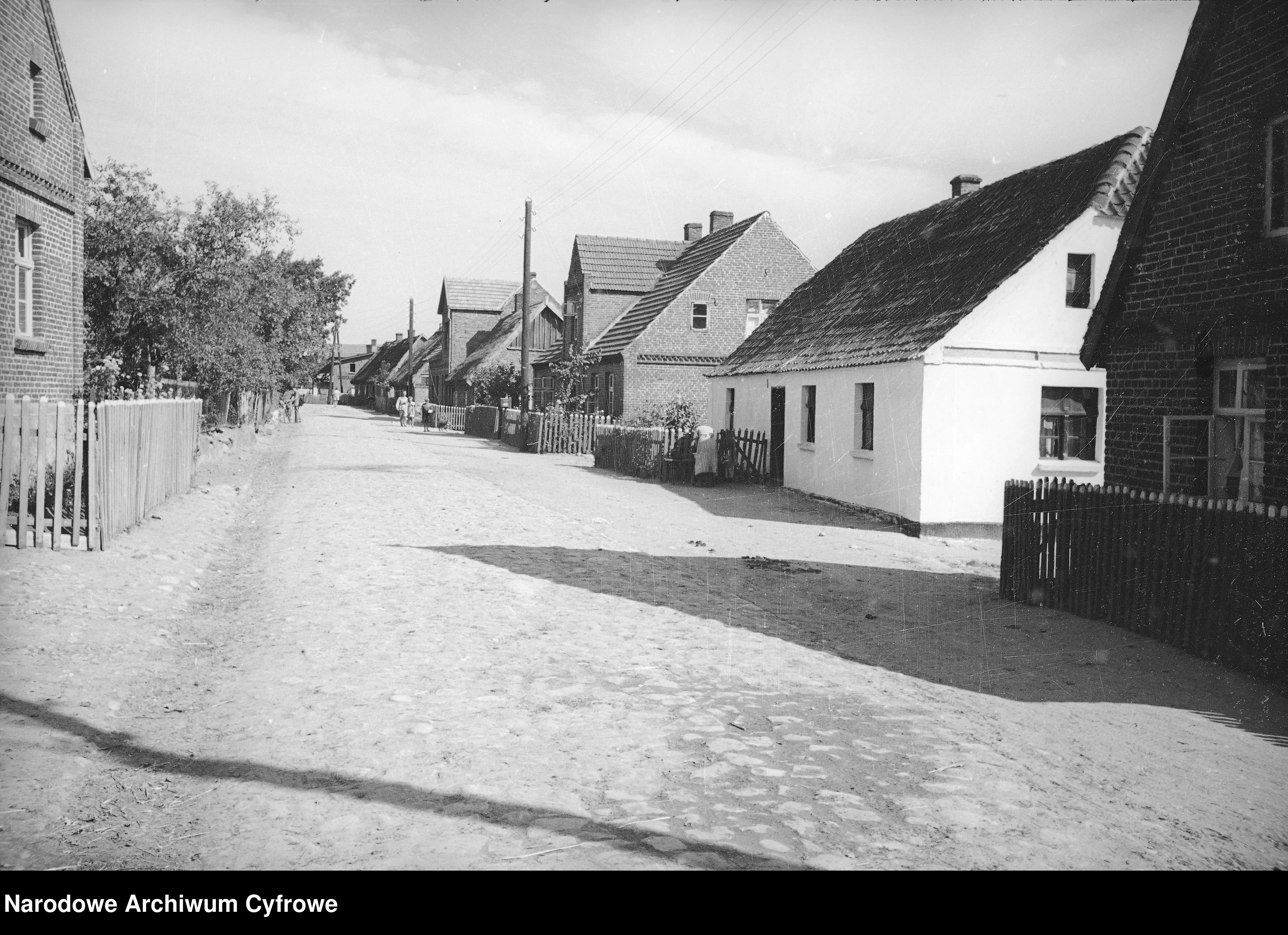 Fragment miejscowości. 1938  fot. Narodowe Archiwum Cyfrowe
